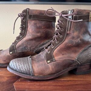 OG by Old Gringo Dusseldorf Lace Up Boots/Booties/Ropers Womens Size 9.5/10